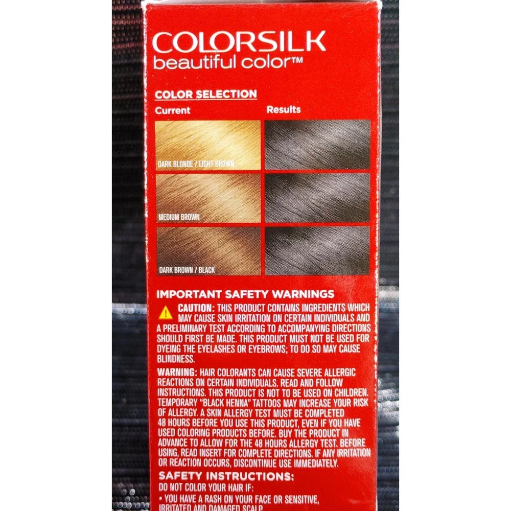 Revlon Colorsilk Beautiful Color Black 10 Permanent Hair Dye Kit W/Keratin
